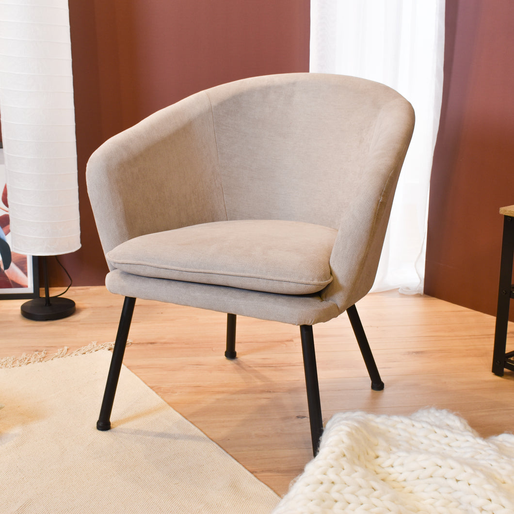 Modern and comfortable small armchair in fabric - DIXIER