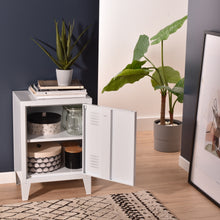 Load image into Gallery viewer, Storage Cabinet Home Living Bedroom Metal Cabinet Night Stand GRAVES SOLO - HomyCasa
