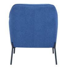 Load image into Gallery viewer, Leisure Chair Blue Fabric Soft Seat Accent Chair For Living Room - Homy Casa
