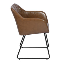 Load image into Gallery viewer, Modern and original dining chair in faux leather - DUKE
