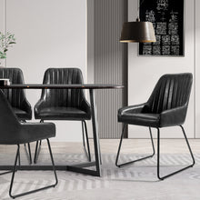 Load image into Gallery viewer, Modern and original dining chair in faux leather - DUKE
