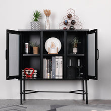Load image into Gallery viewer, FurnitureR 33.46&quot;&quot; Wide Storage Shelf Black
