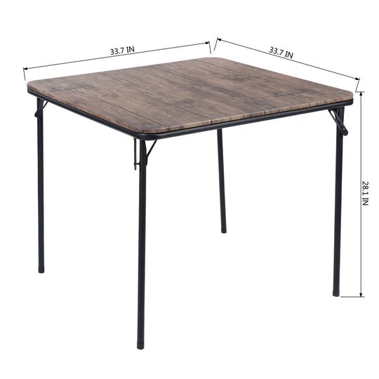 HomyCasa Fern Square 33.7 In Folding Dining Table - HomyCasa