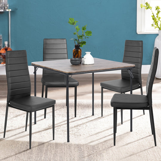 HomyCasa Fern Square 33.7 In Folding Dining Table - HomyCasa