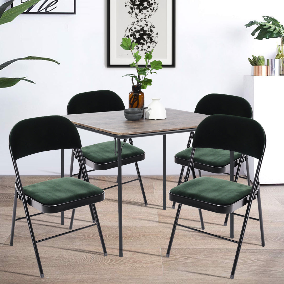 HomyCasa Fern Square 33.7 In Folding Dining Table - HomyCasa