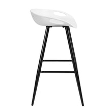 Load image into Gallery viewer, Modern Dining Room White PP seat Metal Leg Barstool
