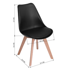 Load image into Gallery viewer, HomyCasa Set of 4 Ergonomic Backrest Upholstered Dining Chair FRANKFURT
