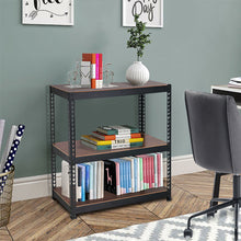Load image into Gallery viewer, Brown Metal Standard Bookcase 2-Layers Shelves GALAHAD - HomyCasa
