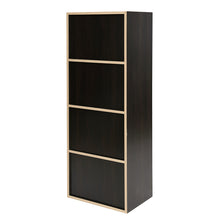 Load image into Gallery viewer, HomyCasa 4 Door Accent Cabinet Bookcase for Living Room - GIRAFFE

