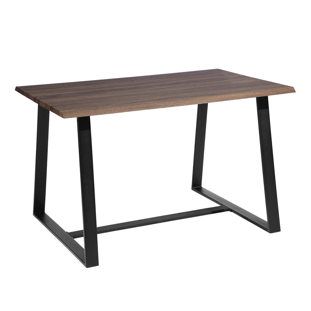 Modern industrial dining table with trendy black metal structure - GLIDE BLACK