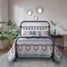 Load image into Gallery viewer, HomyCasa Black/White Modern Metal Bed - 3 Size: Full/Queen/Twin

