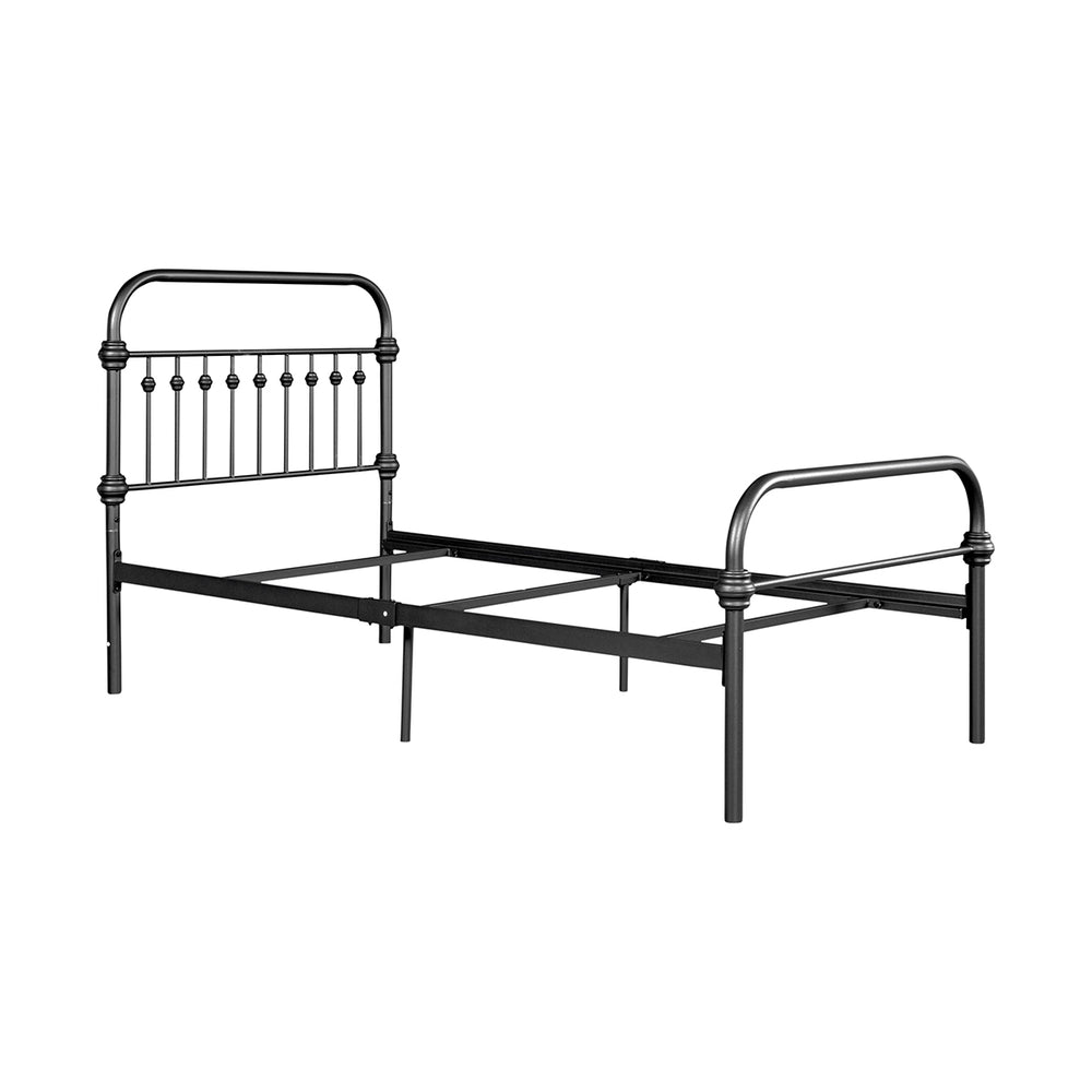 HomyCasa Black/White Modern Metal Bed - 3 Size: Full/Queen/Twin - HomyCasa