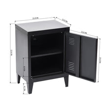 Load image into Gallery viewer, Storage Cabinet Home Living Bedroom Metal Cabinet Night Stand GRAVES SOLO - HomyCasa
