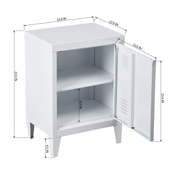 Graves Metal Storage Cabinet forLiving and Bedroom - HOMY CASA