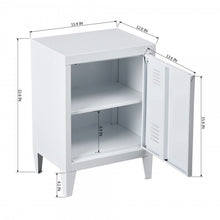 Load image into Gallery viewer, Storage Cabinet Home Living Bedroom Metal Cabinet Night Stand GRAVES SOLO - HomyCasa
