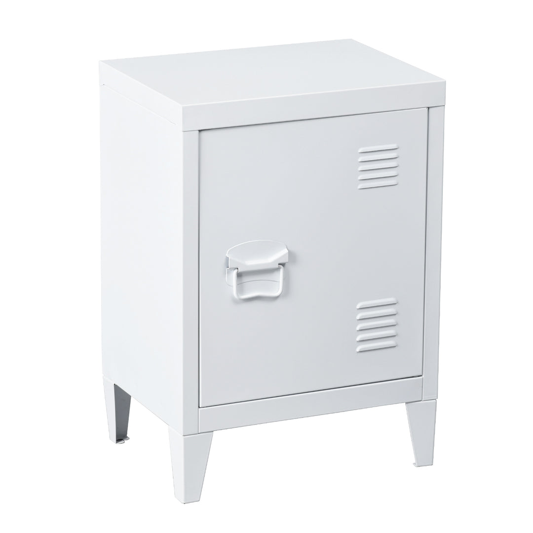 graves solo white - accent cabinet - white finish & fabric - modern living room