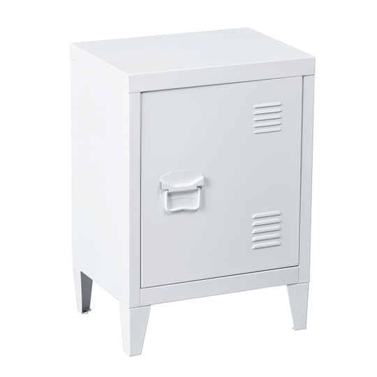 graves solo white - accent cabinet - white finish & fabric - modern living room