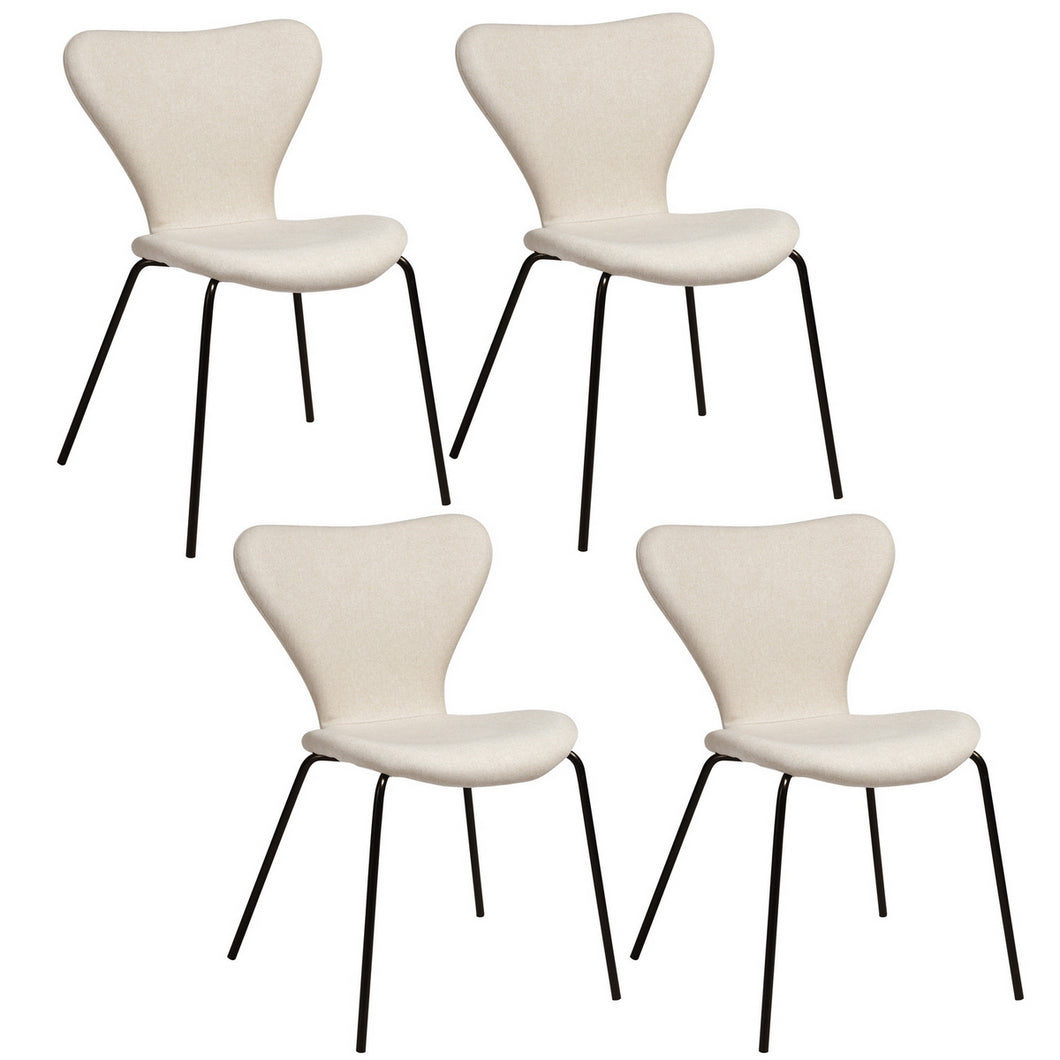 Set of 4 Comfortable Fabric Dining Chair for Kitchen Dining Room - HomyCasa