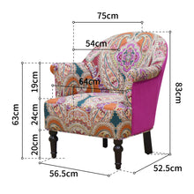 Load image into Gallery viewer, 28.5&quot; Wide Pattern Upholstered Armchair-AAREN
