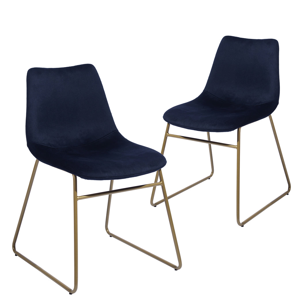 Modern & Comfortable Velvet Dining Chairs（Set of 2）- Homy Casa