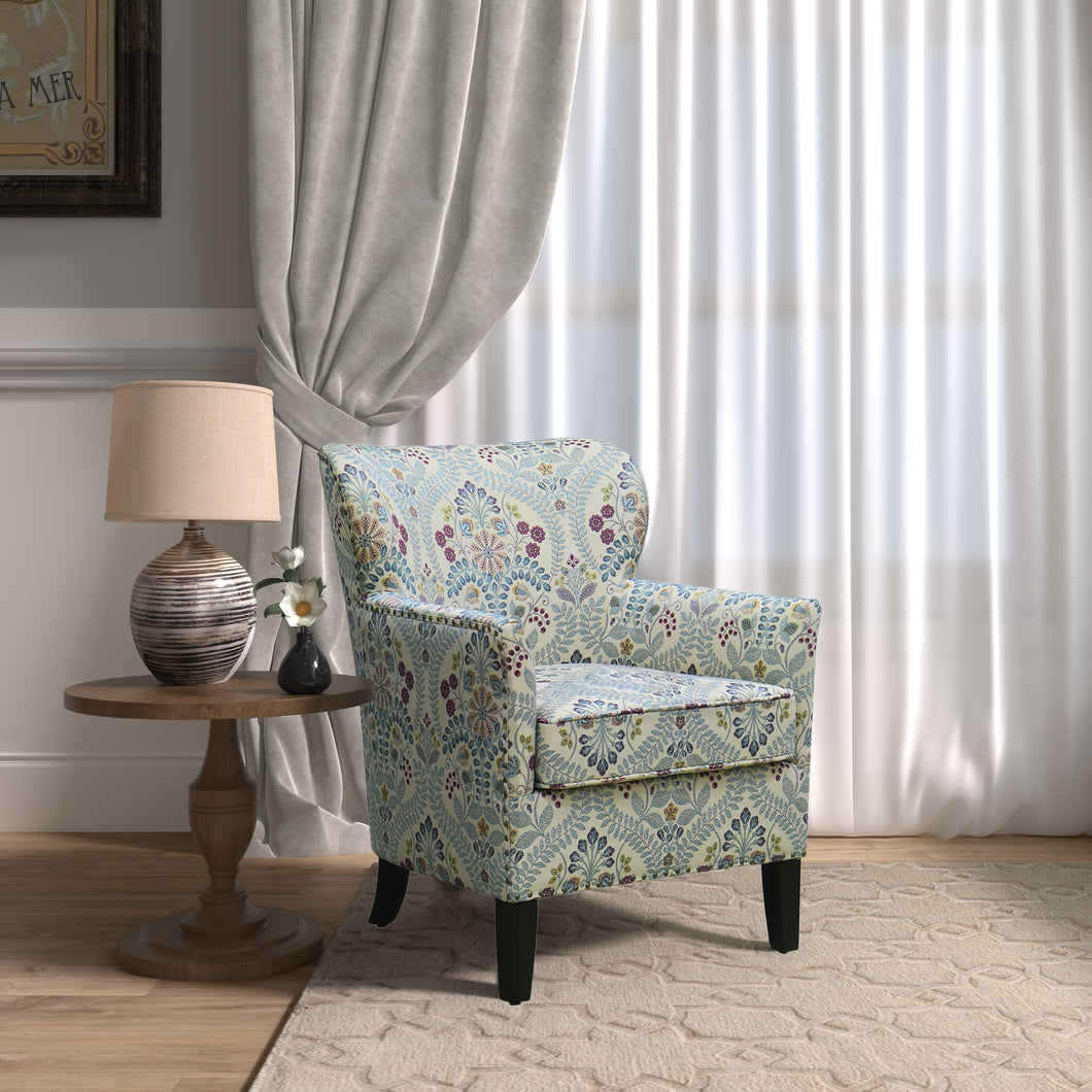 28.5 Inch  Wide Pattern Upholstered Armchair-ELLIOT PATTERN B
