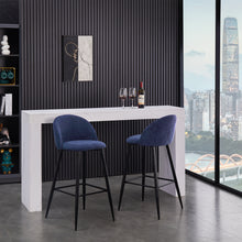 Load image into Gallery viewer, 26&quot; Upholstered Counter Height Bar Stool Bar Chairs Set of 2
