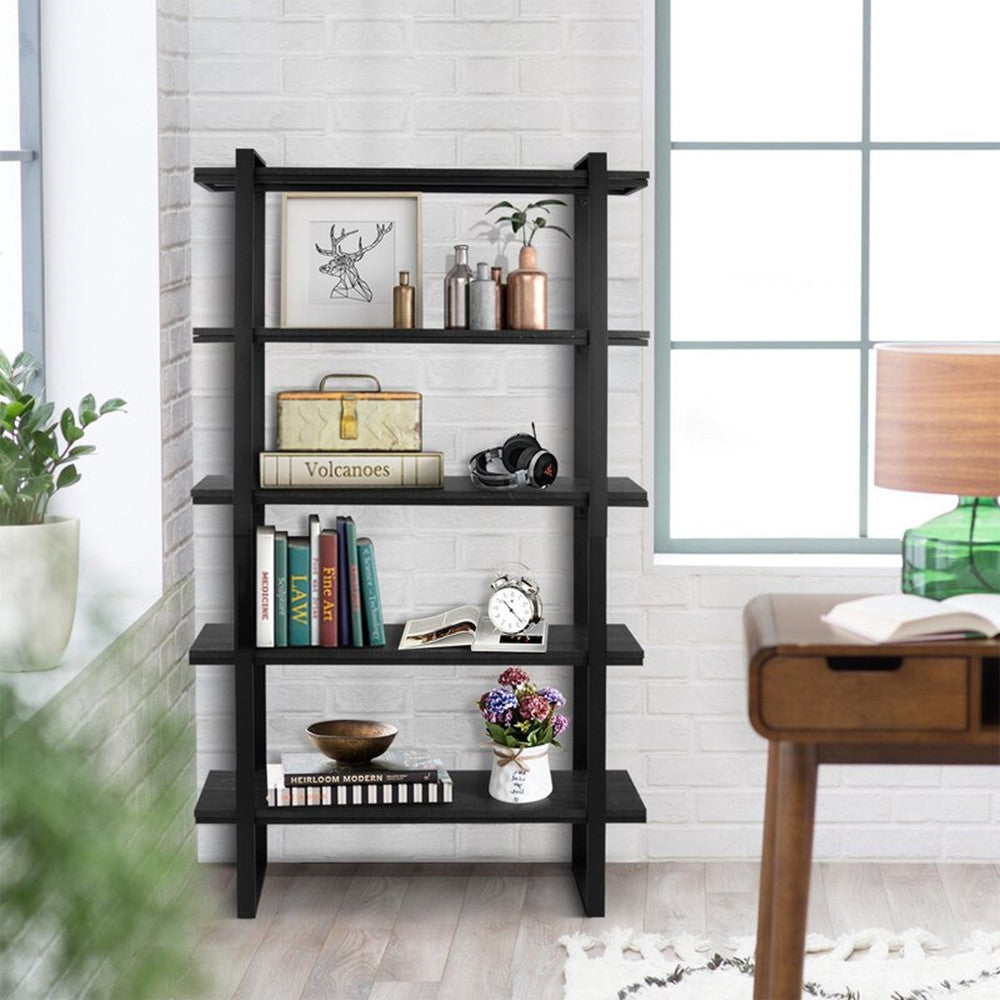 Traditional Five Layer Wooden Bookshelf