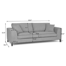 Load image into Gallery viewer, Arm Sofa with Reversible Cushions
