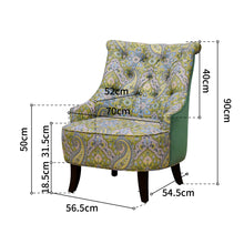 Load image into Gallery viewer, 27.5&quot; Wide Pattern Upholstered Wingback chair-PEARCE
