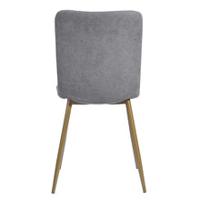 Load image into Gallery viewer, Modren Dining Chairs Set of 4,with Fabric Seat &amp; Back with Golden Legs for Dining Room
