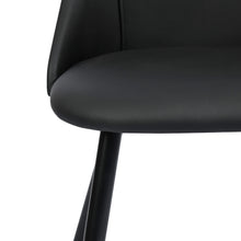 Load image into Gallery viewer, SMEG BLACK PU BLACK GOLD LEG Side Chair (Set of 2)
