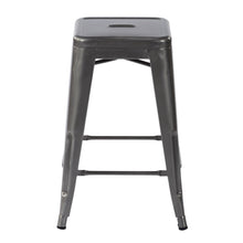 Load image into Gallery viewer, 39F Industrial 24 Inch Metal Bar Stools Wholesale Pallet package, Tolix Style Backless Stackable Stools for Kitchen, Bistro, Pub
