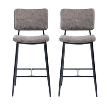 Load image into Gallery viewer, INDEPENDENCE Mid-Century Modern Faux Leather Barstools(Set of 2)-HomyCasa
