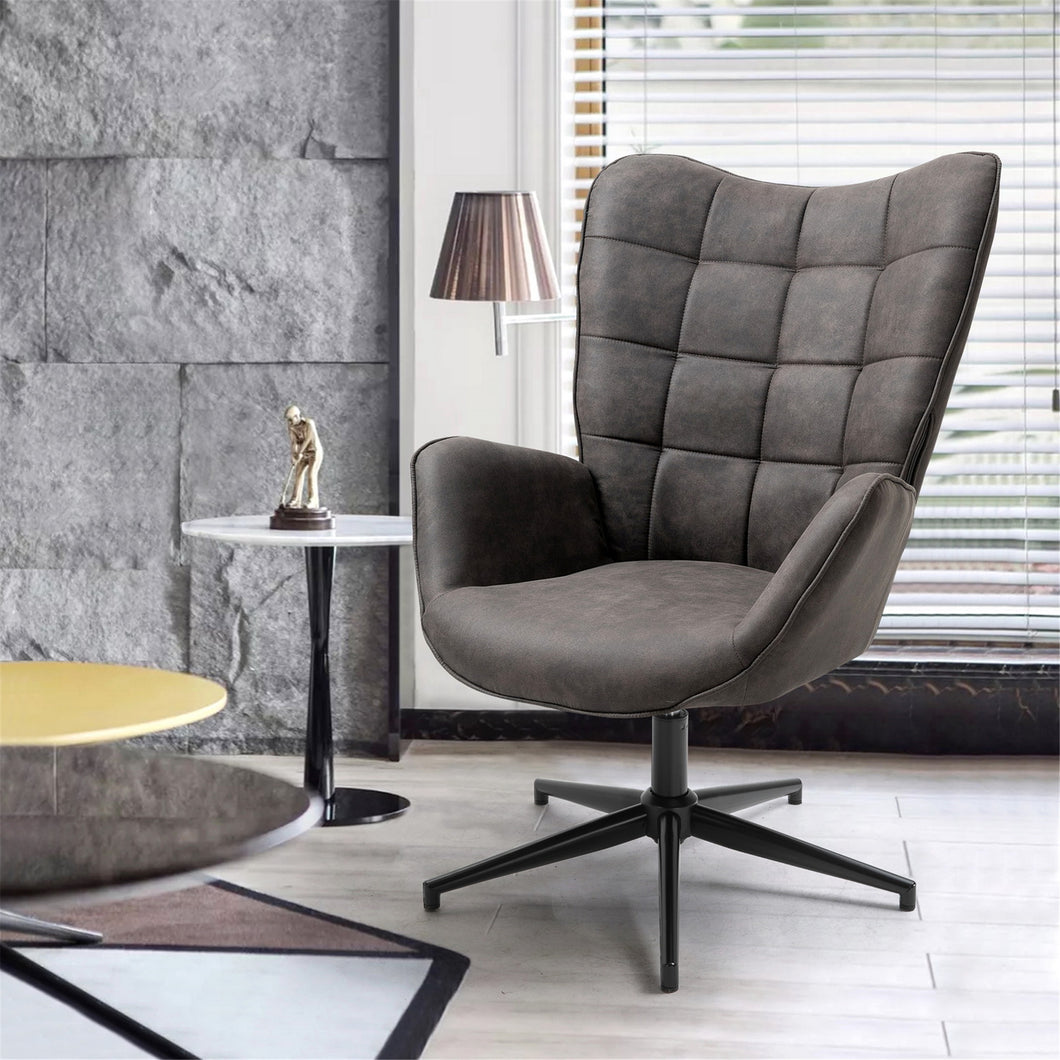 Modern Accent Chair black metal leg for Living Room - IRIS