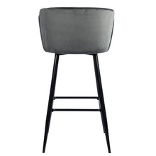 Load image into Gallery viewer, 26&#39;&#39;/30&quot; Upholstered Bar Stools Set of 2, Velvet Kitchen Bar Chair with Back
