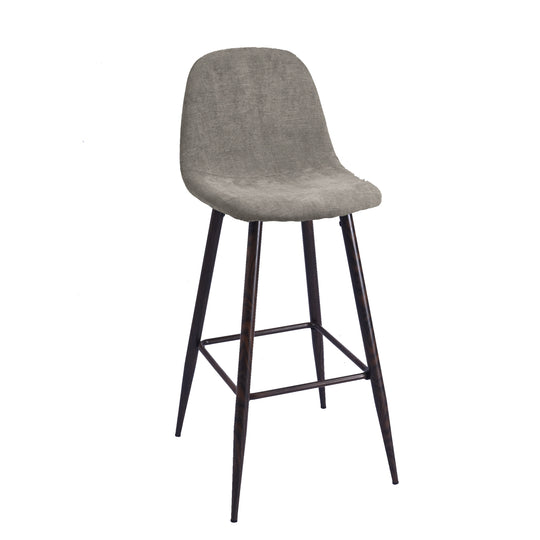 Charlton 30" Upholstered Bar Stools with Back Bar Chair Set of 2-HOMY CASA