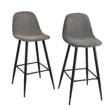 Load image into Gallery viewer, 30&quot; Upholstered Bar Stools with Back Bar Chair Set of 2
