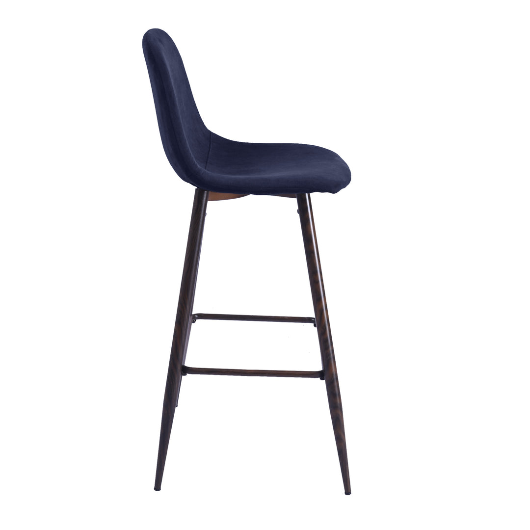Charlton 30" Upholstered Bar Stools with Back Bar Chair Set of 2-HOMY CASA