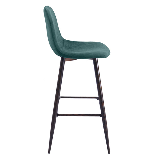 Charlton 30" Upholstered Bar Stools with Back Bar Chair Set of 2-HOMY CASA
