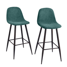 Load image into Gallery viewer, 30&quot; Upholstered Bar Stools with Back Bar Chair Set of 2
