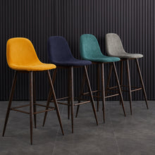 Load image into Gallery viewer, 30&quot; Upholstered Bar Stools with Back Bar Chair Set of 2
