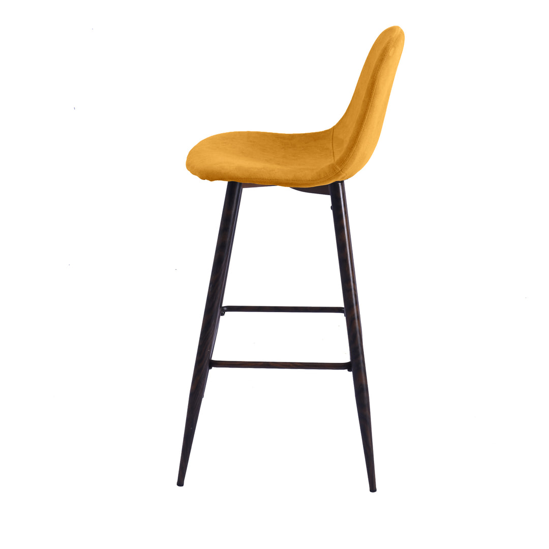 Charlton 30" Upholstered Bar Stools with Back Bar Chair Set of 2-HOMY CASA