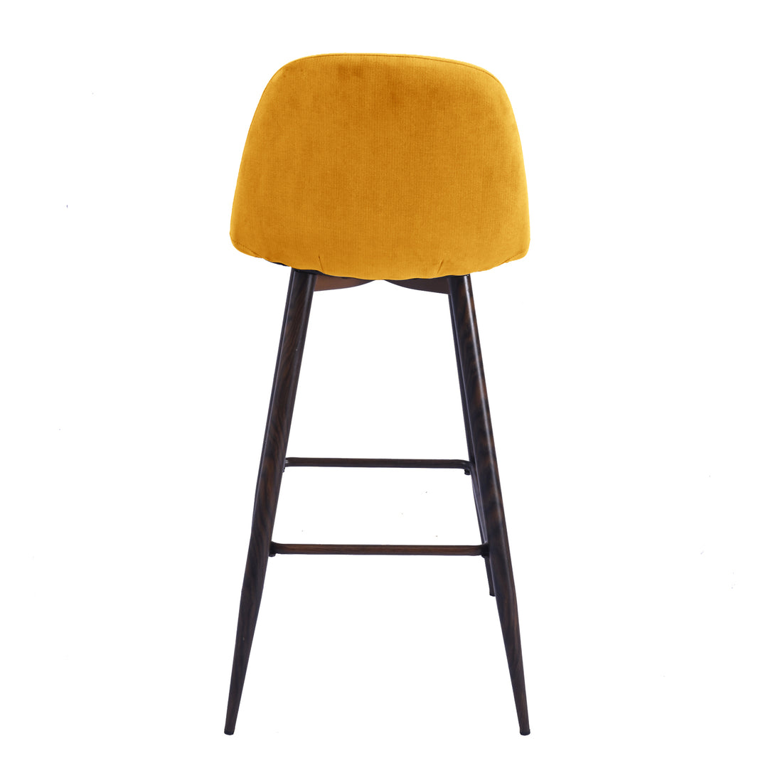 Charlton 30" Upholstered Bar Stools with Back Bar Chair Set of 2-HOMY CASA
