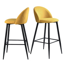 Load image into Gallery viewer, 30&quot; Upholstered Counter Height Bar Stool Bar Chairs Set of 2
