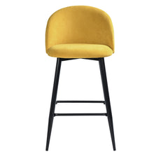 Load image into Gallery viewer, 26&quot; Upholstered Counter Height Bar Stool Bar Chairs Set of 2

