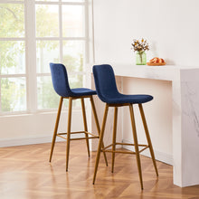 Load image into Gallery viewer, 30&#39;&#39; Upholstered Bar Stools Set of 2, Kitchen Bar Chair with Full Back for Home Furniture
