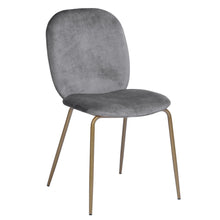 Load image into Gallery viewer, Set of two contemporary looking dining chairs in soft velvet - JULE
