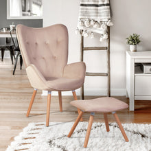 Load image into Gallery viewer, Mid-century-inspired Composite Wood Foam Fill Accent Chair for Living Room
