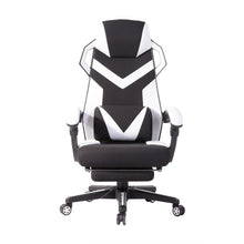 Load image into Gallery viewer, Racing Gaming Chair Office Chair Adjustable Height, White
