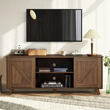 Load image into Gallery viewer, HomyCasa TV Stand Storage Wood Cabinet Organizer Shelves with Door Sideboard LATZA Console for Living Room
